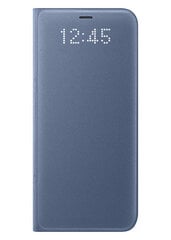 Sāniski atverams maciņš LED View priekš Samsung Galaxy S8 Plus (G955) Zils cena un informācija | Telefonu vāciņi, maciņi | 220.lv