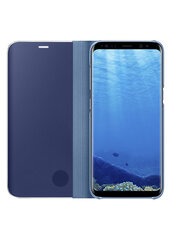 Sāniski atverams maciņš Clear View priekš Samsung Galaxy S8 Plus (G955) Zils cena un informācija | Telefonu vāciņi, maciņi | 220.lv