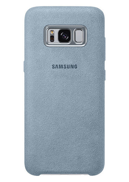 Samsung EF-XG955AME Alkantara oriģināls super plāns aizmugures maks priekš G955 Galaxy S8 Plus / S8+ Piparmētru zaļš cena un informācija | Telefonu vāciņi, maciņi | 220.lv