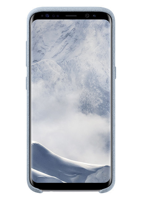 Samsung Alkantaras vāciņš EF-XG955AM Galaxy S8+, melns цена и информация | Telefonu vāciņi, maciņi | 220.lv