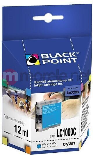Ink cartridge Black Point BPBLC1000/970XLC | cyan | 26 ml | Brother LC1000/970C cena un informācija | Tintes kārtridži | 220.lv