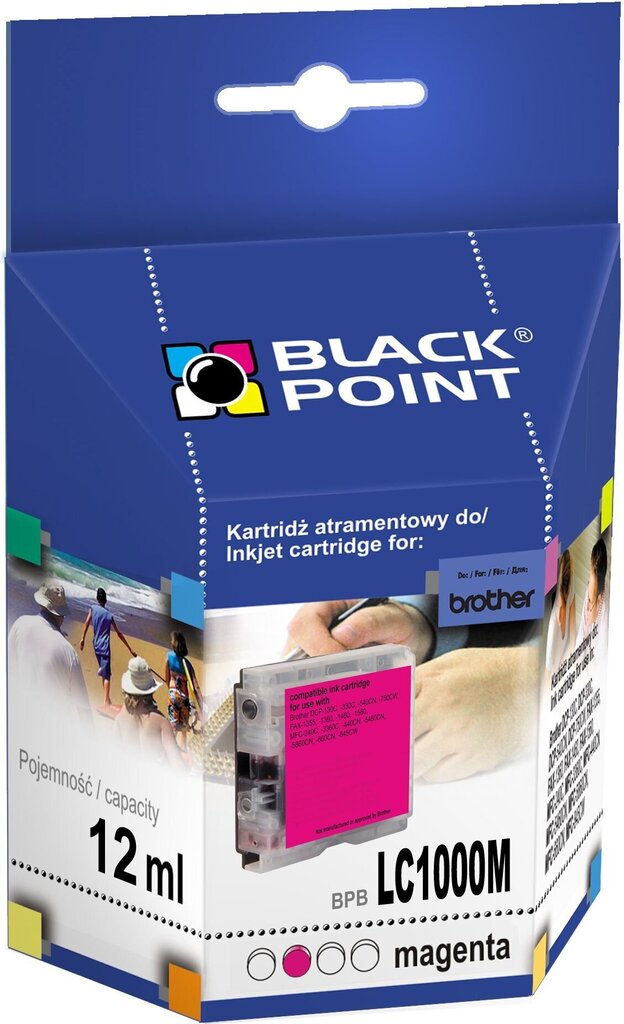 Ink cartridge Black Point BPBLC1000/970XLM | magenta | 26 ml | Brother LC1000/9 цена и информация | Tintes kārtridži | 220.lv