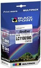 Ink Black Point BPBLC1100/980CMYK | MULTIPACK (CMYK) | Brother C1100/980 cena un informācija | Tintes kārtridži | 220.lv