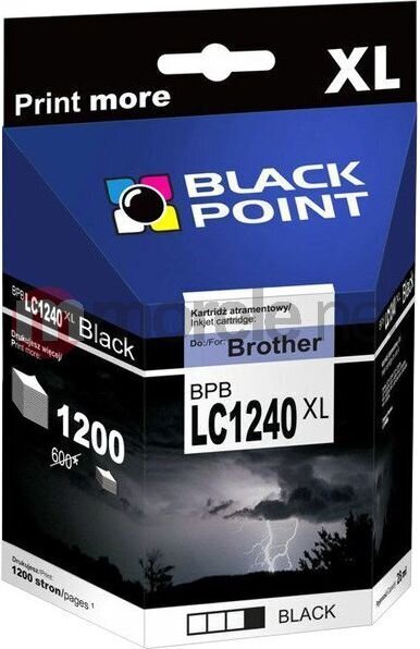 Ink cartridge Black Point BPBLC1240BK | black | 15 ml | Brother LC1240BK cena un informācija | Tintes kārtridži | 220.lv