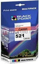 Ink cartridge Black Point BPC521CMYK | MULTIPACK (CMYK) | 0 ml | Canon b.d. cena un informācija | Tintes kārtridži | 220.lv