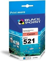 Ink Black Point BPC521C | Cyan | chip | 670 p. | Canon CLI-521C cena un informācija | Tintes kārtridži | 220.lv