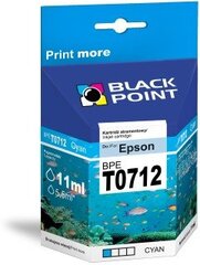 Ink Black Point BPET0712 | Cyan | chip | 13ml | Epson T0712 cena un informācija | Tintes kārtridži | 220.lv