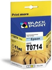 Ink Black Point BPET0714 | Yellow | chip | 13 ml | Epson T0714 cena un informācija | Tintes kārtridži | 220.lv