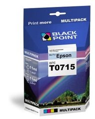 Ink Black Point BPET0715 | CMYK | 4*11 ml | Epson T0715 cena un informācija | Tintes kārtridži | 220.lv