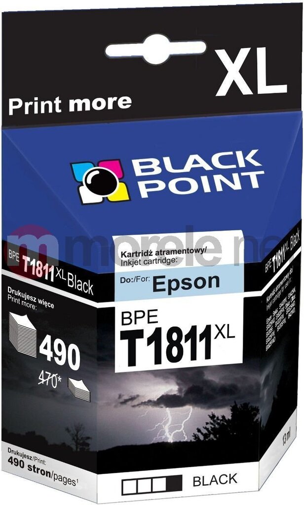 Ink cartridge Black Point BPET1811XL | black | 13 ml | Epson T1811 cena un informācija | Tintes kārtridži | 220.lv