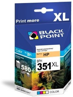 Ink Black Point BPH351XL | Color | 18 ml | 580 p. | HP CB338 cena un informācija | Tintes kārtridži | 220.lv