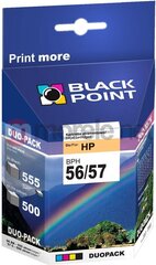 Ink cartridge Black Point BPH56/57 | DUOPACK (CMYK) | 0 ml | HP SA342AE cena un informācija | Tintes kārtridži | 220.lv