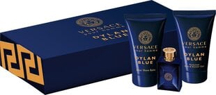 Komplekts Versace Pour Homme Dylan Blue: edt 5 ml + dušas želeja 25 ml + pēcskūšanas balzāms 25 ml cena un informācija | Vīriešu smaržas | 220.lv