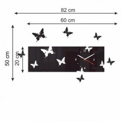 Настенные часы "Летающие бабочки"  цена и информация | Часы | 220.lv