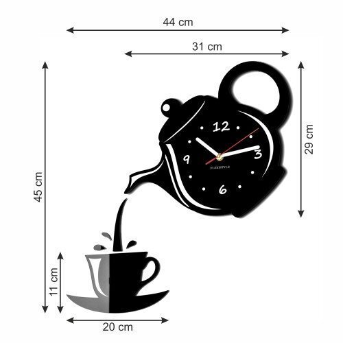 Sienas pulkstenis Kafija цена и информация | Pulksteņi | 220.lv