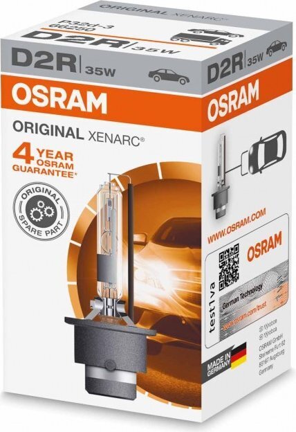 Automašīnas spuldze OS66250 Osram OS66250 D2R 35W 85V цена и информация | Auto spuldzes | 220.lv