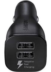 Samsung EP-LN920 Universāls 2A 15W 2x USB Auto Lādētājs + Micro USB vads 1.5m Melns (EU Blister) цена и информация | Зарядные устройства для телефонов | 220.lv