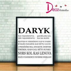 Interjera uzlīme Daryk цена и информация | Декоративные наклейки | 220.lv