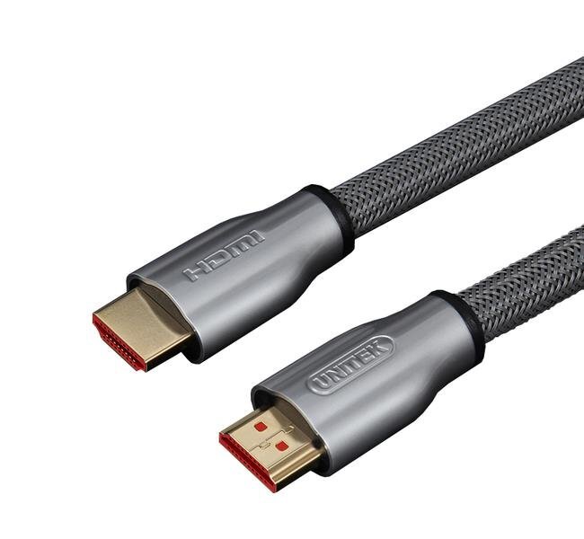 Kabelis, Unitek Cable LUX HDMI v.2.0 M/M 3,0m braid, gold, Y-C139RGY cena un informācija | Kabeļi un vadi | 220.lv