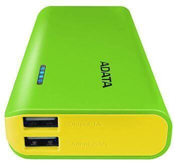 ADATA Power bank APT100-10000M-5V-CGRYL 10000 mAh, zaļa цена и информация | Lādētāji-akumulatori (Power bank) | 220.lv