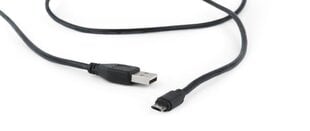 Кабель GEMBIRD CCB-USB2-AMmDM-6, 1,8 м, черный цена и информация | Кабели для телефонов | 220.lv