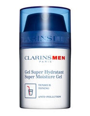 Mitrinoša sejas želeja Clarins Men Super Moisture 50 ml цена и информация | Кремы для лица | 220.lv