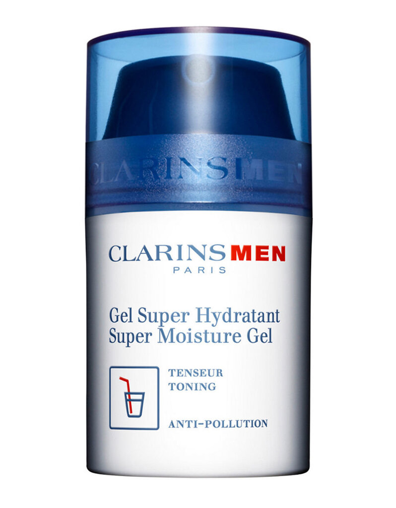 Mitrinoša sejas želeja Clarins Men Super Moisture 50 ml cena un informācija | Sejas krēmi | 220.lv