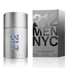 Tualetes ūdens 212 NYC Men Carolina Herrera EDT (50 ml) (50 ml) цена и информация | Мужские духи | 220.lv