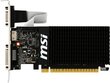 MSI GeForce GT 710 2GB DDR3 (64 bit) HDMI, DVI, D-arb (GT 710 2GD3H LP) цена и информация | Videokartes (GPU) | 220.lv