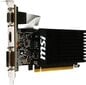 MSI GeForce GT 710 2GB DDR3 (64 bit) HDMI, DVI, D-arb (GT 710 2GD3H LP) цена и информация | Videokartes (GPU) | 220.lv