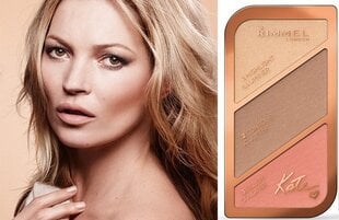 Sejas konturēšanas palete Rimmel Kate, 002 Coral Glow цена и информация | Пудры, базы под макияж | 220.lv