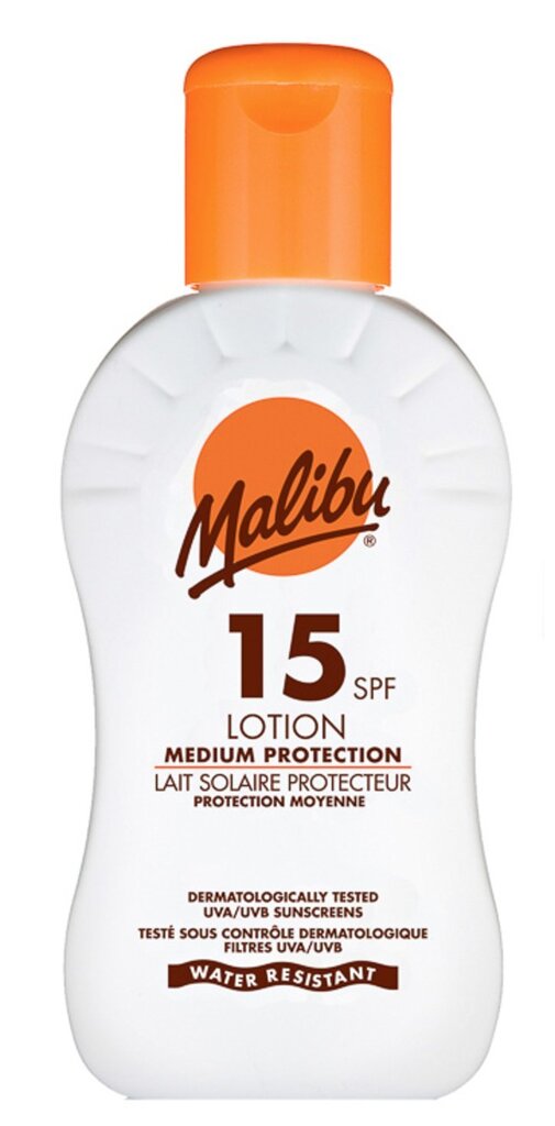 Malibu Lotion SPF15 saules aizsardzības krēms 100 ml цена и информация | Sauļošanās krēmi | 220.lv