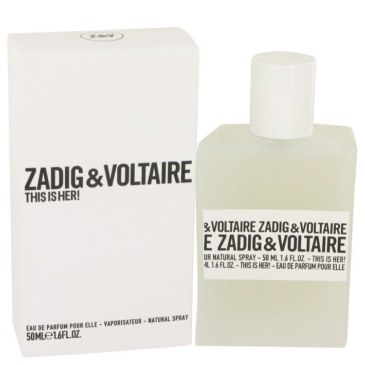 Sieviešu smaržas This Is Her! Zadig & Voltaire EDP: Tilpums - 50 ml cena un informācija | Sieviešu smaržas | 220.lv