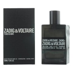 Zadig & Voltaire This is Him! EDT vīriešiem 50 ml cena un informācija | Zadig & Voltaire Smaržas, kosmētika | 220.lv