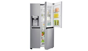 LG GSJ960PZBZ, NoFrost Side-by-Side ledusskapis, 179 cm, nerūsējošais tērauds cena un informācija | Ledusskapji | 220.lv