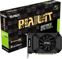 Palit GeForce GTX1050 Ti StormX 4GB GDDR5 PCIE NE5105T018G1F cena un informācija | Palit Datortehnika | 220.lv