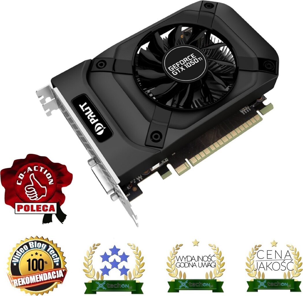 Palit GeForce GTX1050 Ti StormX 4GB GDDR5 PCIE NE5105T018G1F цена и информация | Videokartes (GPU) | 220.lv