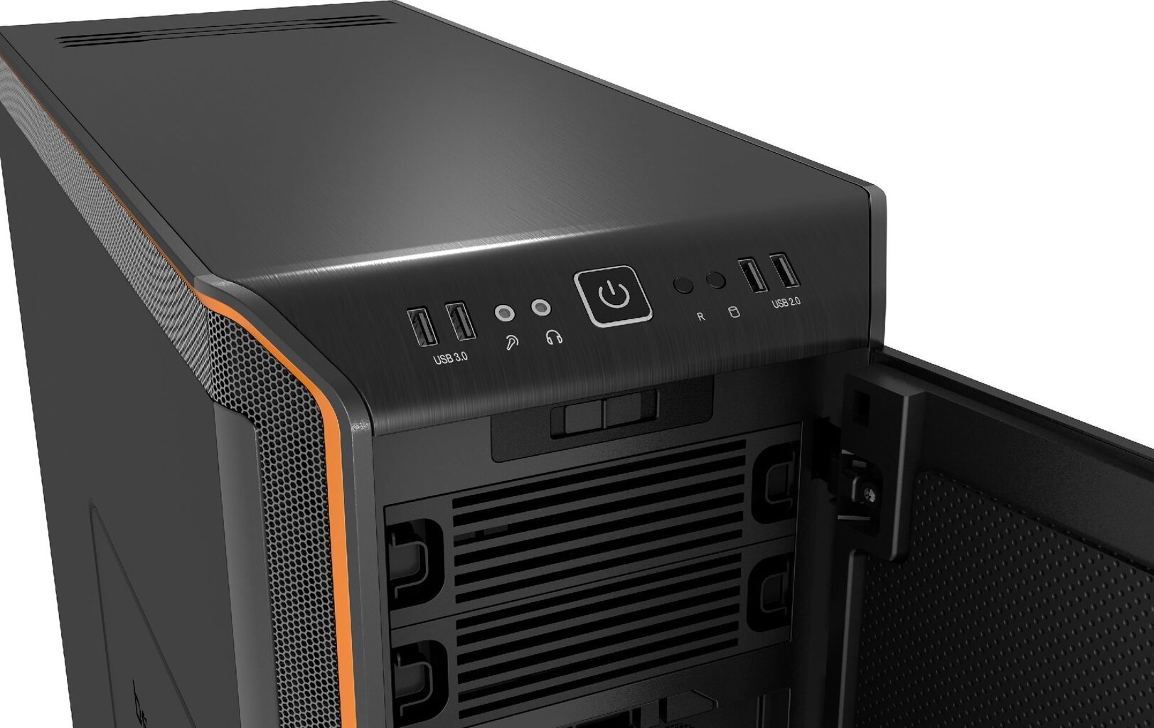 be quiet! Dark Base 900, orange, ATX, M-ATX, mini-ITX, E-ATX, XL-ATX case цена и информация | Datoru korpusi | 220.lv