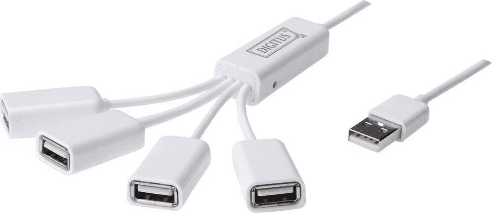 Digitus - Hub USB2.0 4 portowy SlimSpider cena un informācija | Adapteri un USB centrmezgli | 220.lv
