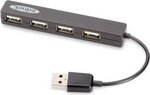 EDNET HUB 4-port USB2.0 ''Mini'', passive, black