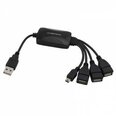 Разветвитель Esperanza EA114 4 разъема USB2.0 - 3 x USB, 1 x miniUSB.