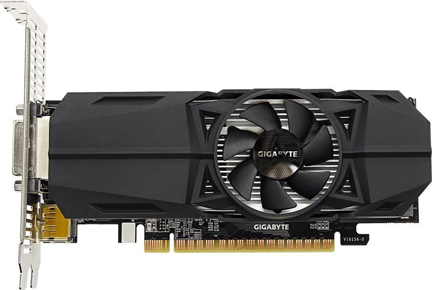 Gigabyte GeForce GTX1050 Ti OC LP 4GB GDDR5 PCIE GV-N105TOC-4GL cena un informācija | Videokartes (GPU) | 220.lv