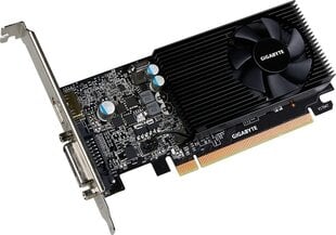 Видеокарта Gigabyte GeForce GT 1030 2 ГБ GDDR5 (64 бит), DVI-D, HDMI, BOX (GV-N1030D5-2GL) цена и информация | Видеокарты (GPU) | 220.lv