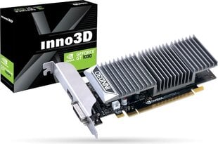 Inno3D GeForce GT 1030 0DB, 2GB GDDR5, DVI-D, HDMI 2.0b цена и информация | Видеокарты (GPU) | 220.lv