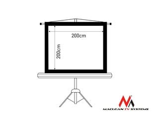 Экран для проектора Maclean МС-680 112" цена и информация | Экраны для проекторов | 220.lv