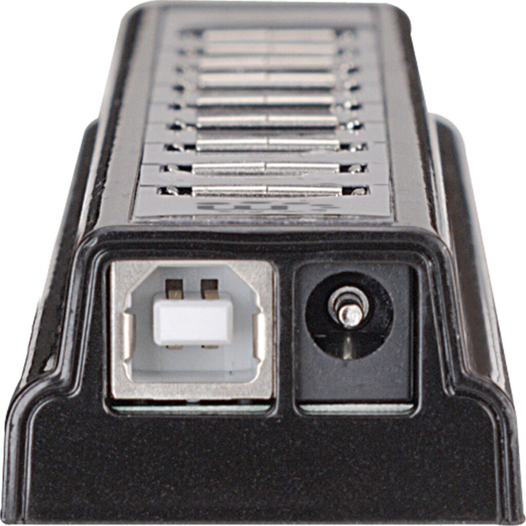 Manhattan Hi-Speed USB 2.0 Hub 10 Ports w/ Power Adapter, Black cena un informācija | Adapteri un USB centrmezgli | 220.lv