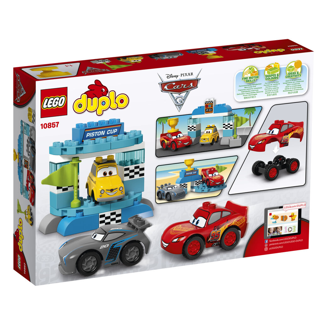 10857 LEGO® DUPLO Virzuļa kausa sacīkstes цена и информация | Konstruktori | 220.lv