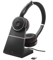 Jabra Evolve 75 MS Black cena un informācija | Austiņas | 220.lv