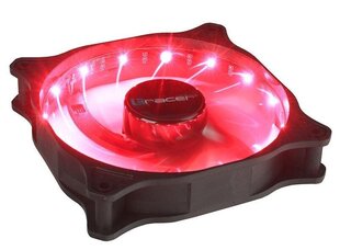 Tracer LED 12cm, Sarkans cena un informācija | Datora ventilatori | 220.lv