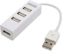 Unitek Hub 4x USB 2.0. mini, white, Y-2146 цена и информация | Адаптеры и USB разветвители | 220.lv